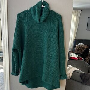 Vince Camuto Green Cowl Neck Sweater